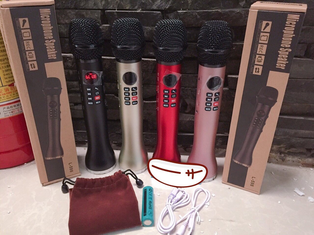[HCM]Micro Hát Karaoke Kèm Loa bluetooth L-698 - 15W Hỗ trợ kết nối hát trực tiếp trên Ôtô