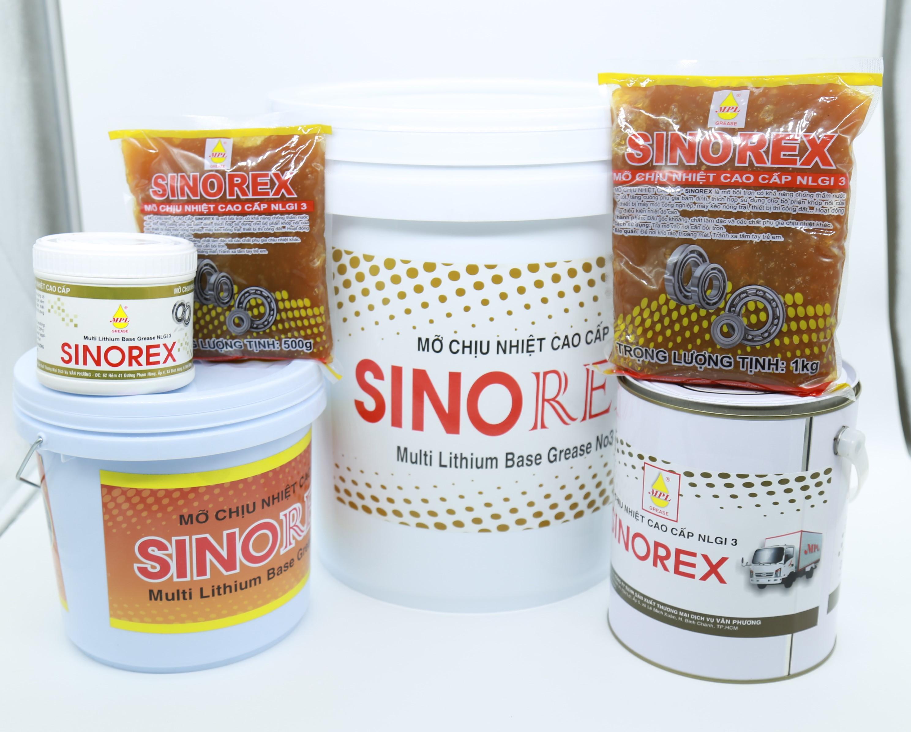 [HCM]Mỡ chịu nhiệt Sinorex lon 400g