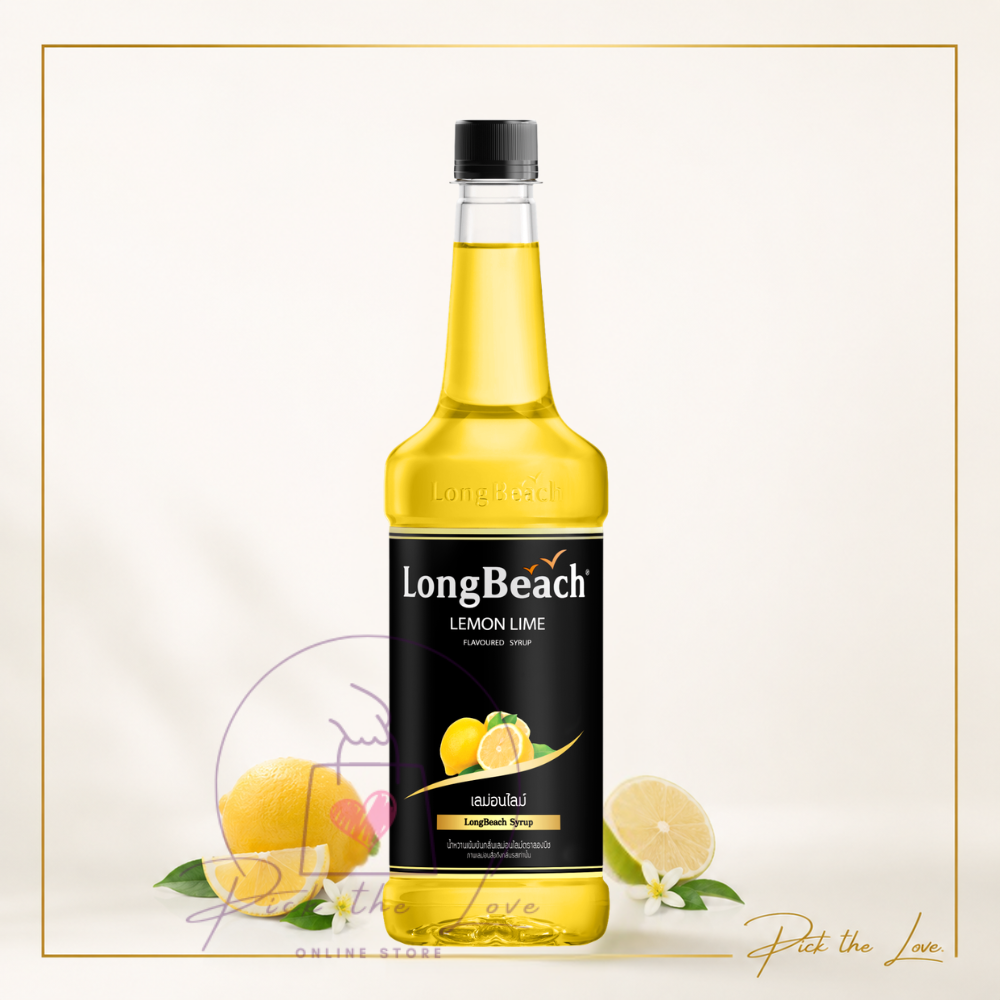 SYRUP CHANH VÀNG LONGBEACH LEMON LIME 740ML – SYRUP CHANH PHA CHẾ THÁI LAN | THANH MÁT, TƯƠI SÁNG, DỄ ỨNG DỤNG