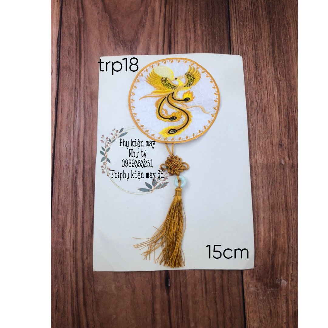 Ren tròn thêu kèm dây xinh xắn