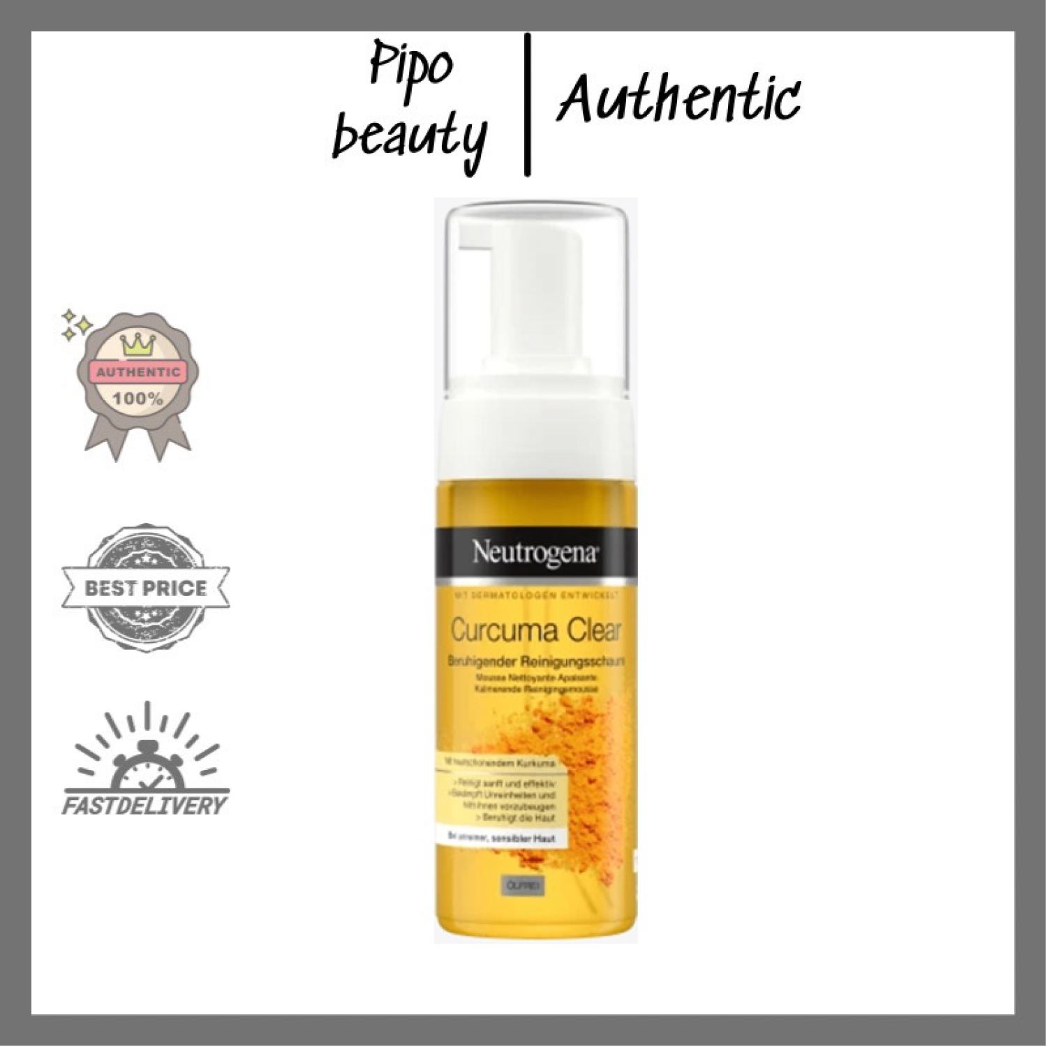 Sữa Rửa Mặt Tạo Bọt Neutrogena Nghệ Curcuma Clear 150ml