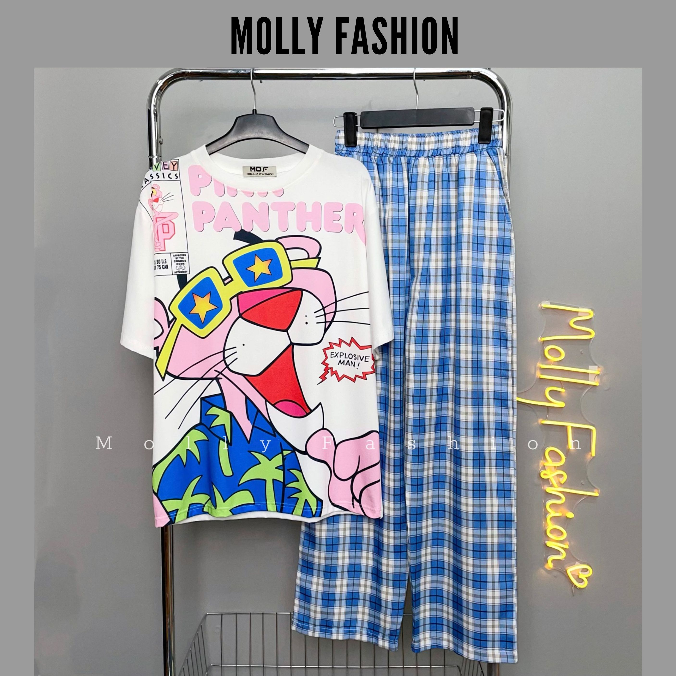 Set đồ nữ quần dài CARO KATE NHIỀU MẪU 1 ❤️ Đồ bộ hoạt hình Freesize Molly Fashion