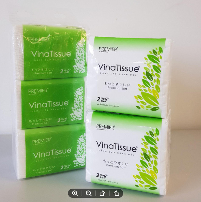 Lô 3 gói Khăn giấy rút cao cấp Vinatissue (200 tờ x 3 gói) - 2