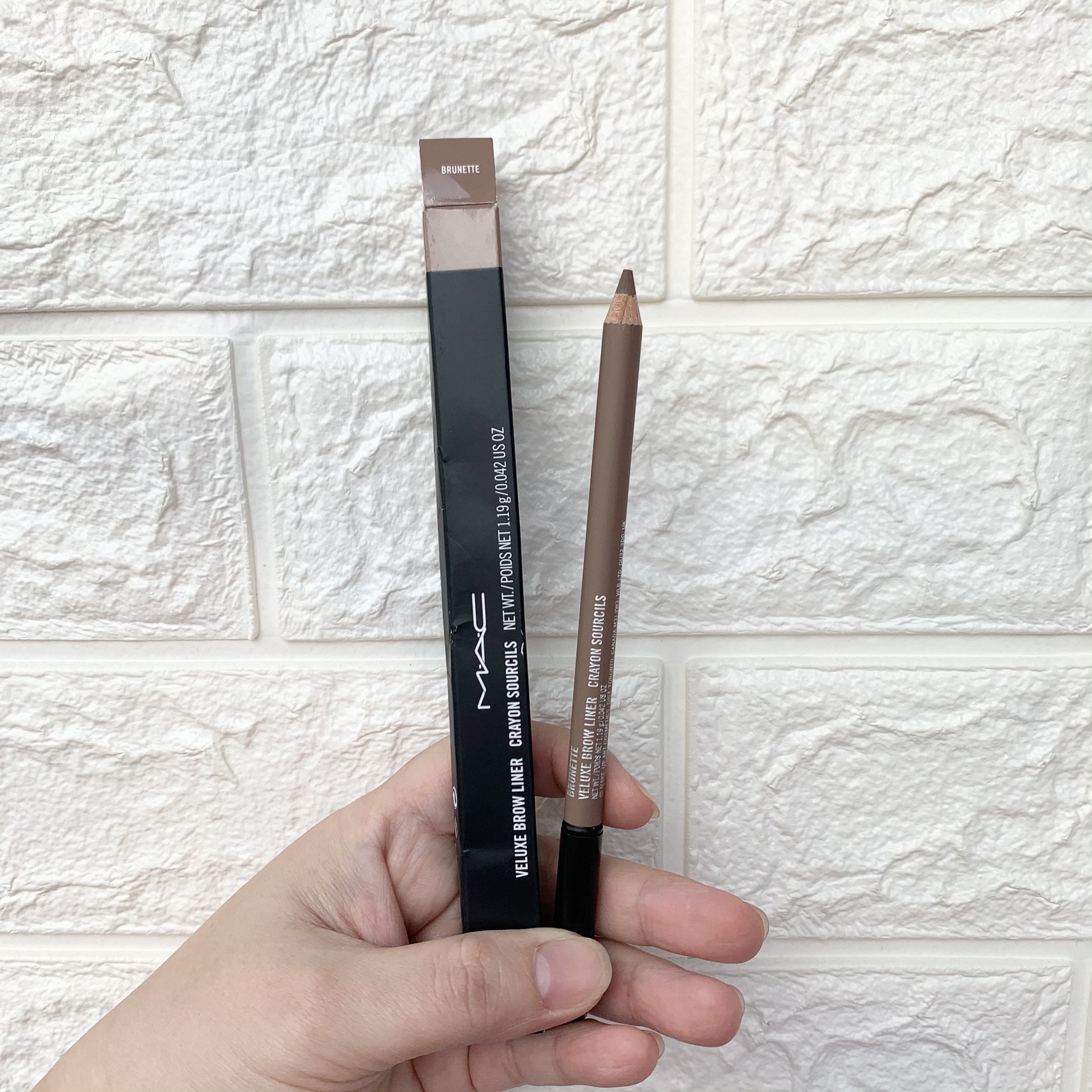 [HCM]Chì Kẻ Chân Mày Màu BRUNETTE - MAC - Veluxe Brow Liner Crayon Sourcils  1.19g