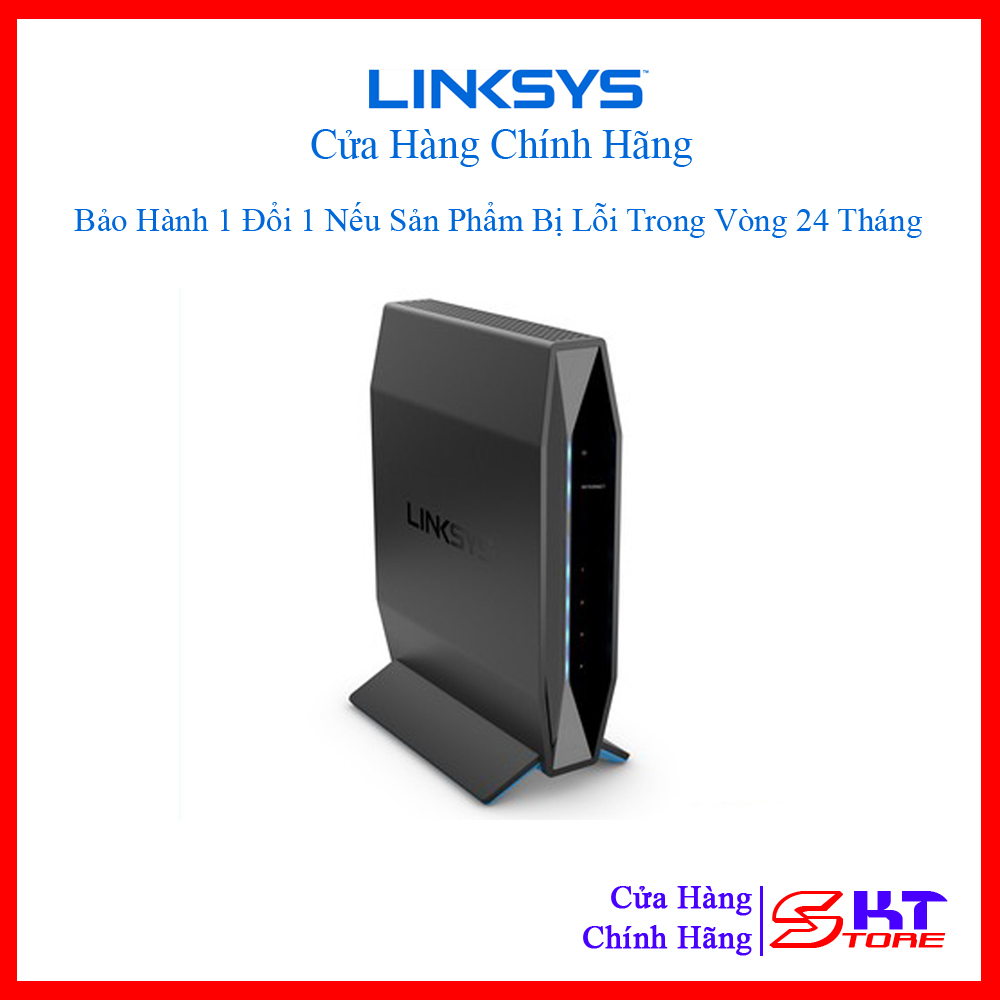 Bộ phát wifi linksys e5600 băng tần kép chuẩn ac tốc độ 1200mbps - hàng chính hãng