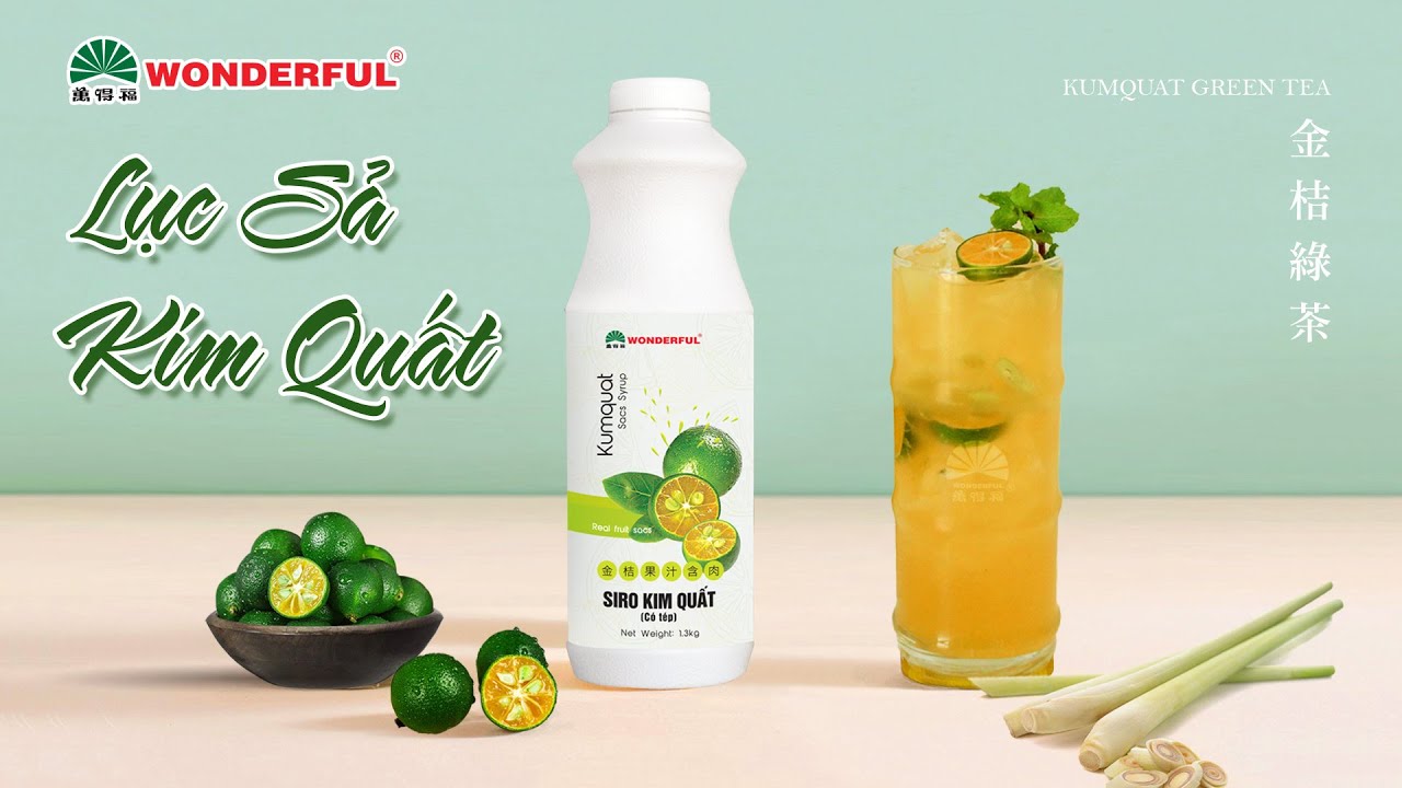 Giá Tốt Siro tắc( kim quất ) Wonderful 1.3kg