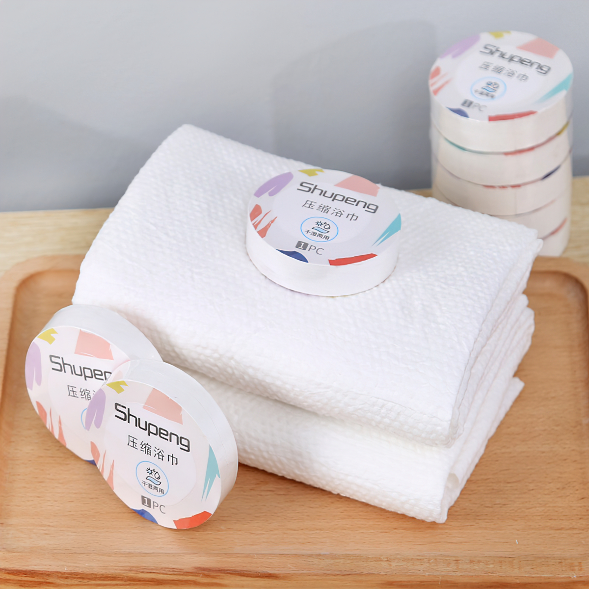 Khăn nén dùng cho đi du lịch/ Spa, Chất liệu cotton nguyên chất, dùng một lần SHOPER