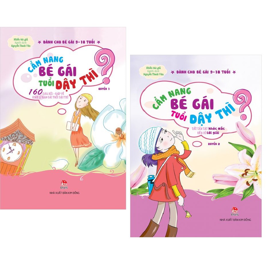 Sách - Cẩm Nang Bé Gái Tuổi Dậy Thì - Combo 2 quyển