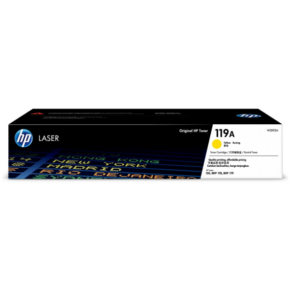Mực hộp máy in laser hp 119a yellow - dùng cho máy in hp color laser 150a/ 150nw/ mfp 178nw/ mfp 179fnw - hàng chính hãng hp