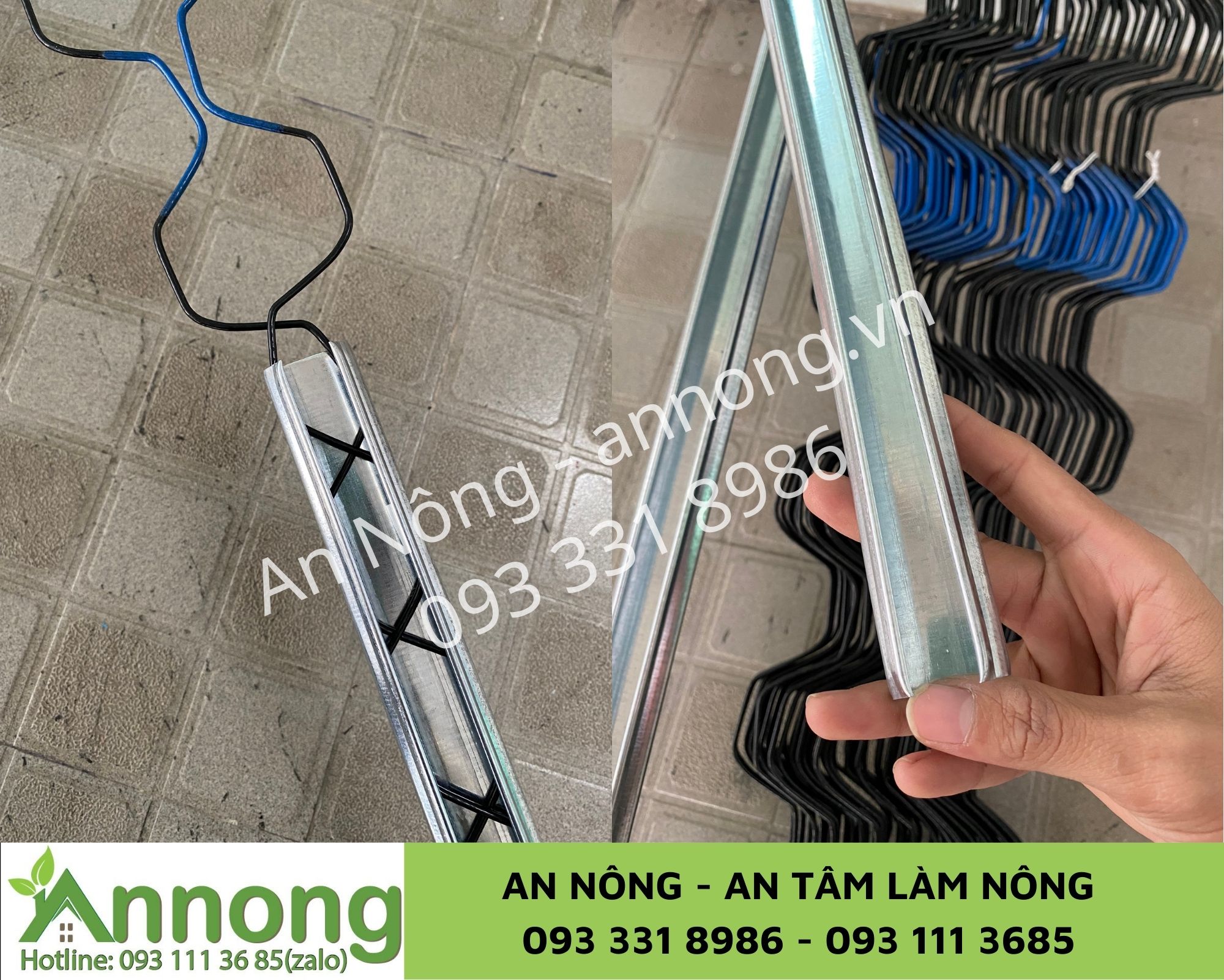 Combo 10m nẹp ziczac nhà kính