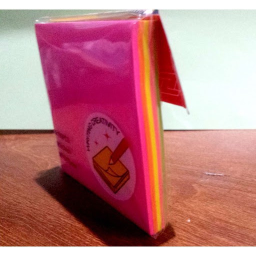 ] giấy ghi chú 4 màu dạ quang 3×4/