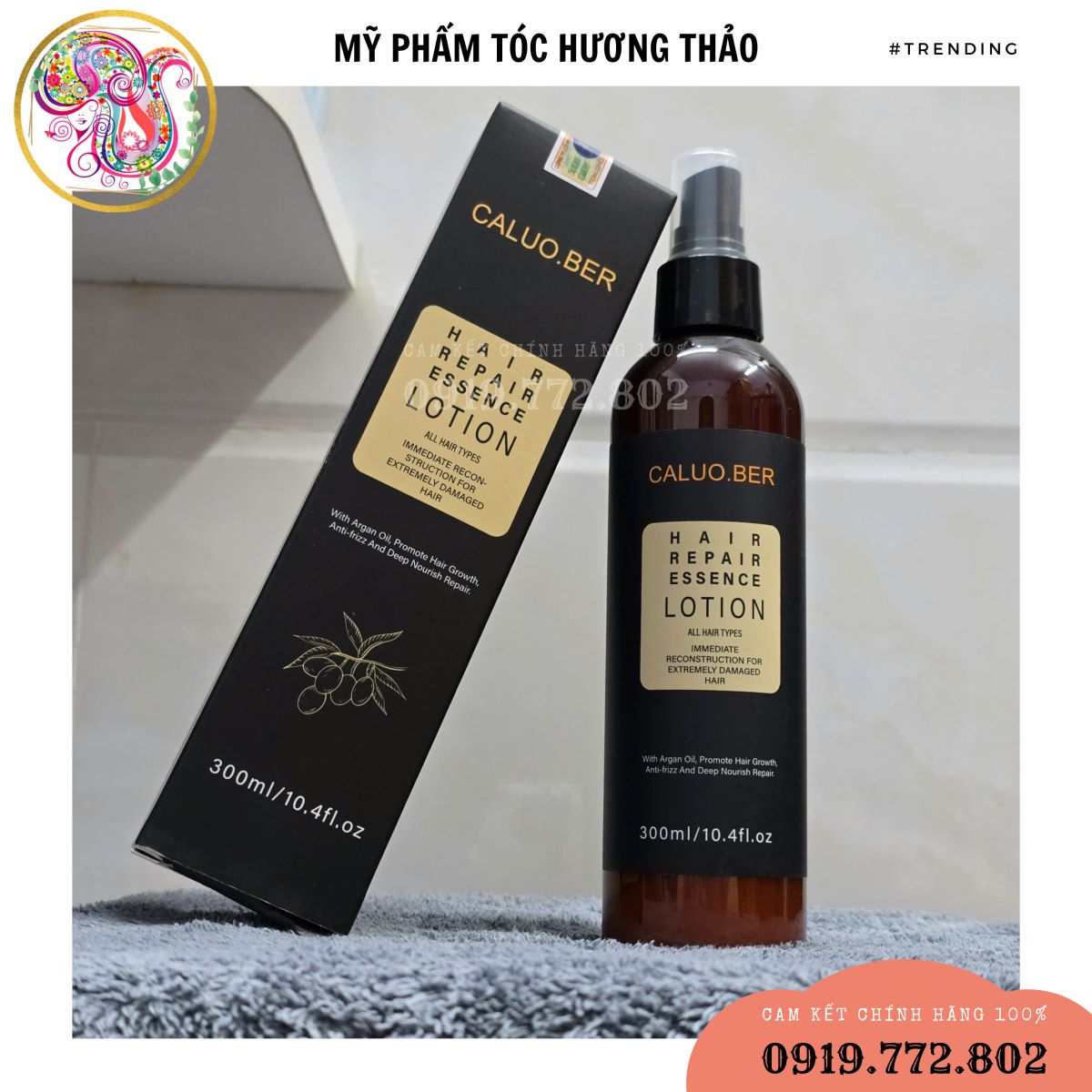 (HÀNG CÔNG TY) ĐẠM ĐẶC TRỊ COLLAGEN CALUO.BER HAIR REPAIRR ESSENCE LOTION 300ml