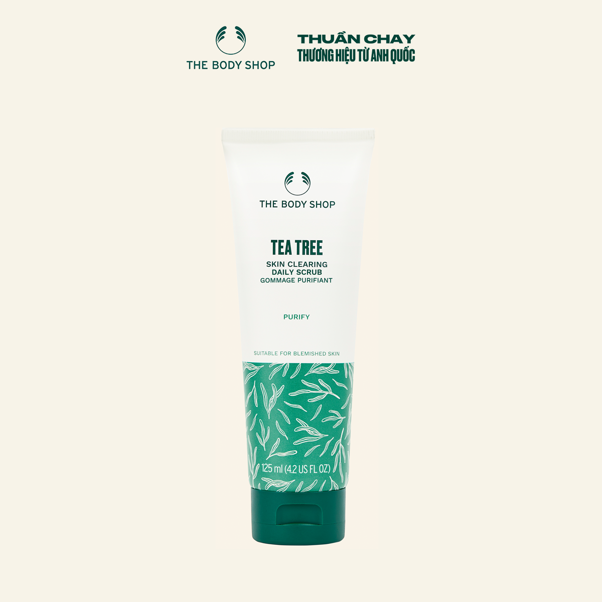 Gel Tẩy Tế Bào Chết Tràm Trà Tea Tree Squeaky-Clean Scrub 100ml THE BODY SHOP
