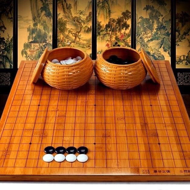 [HCM]Bàn cờ vây cờ tướng gỗ trúc