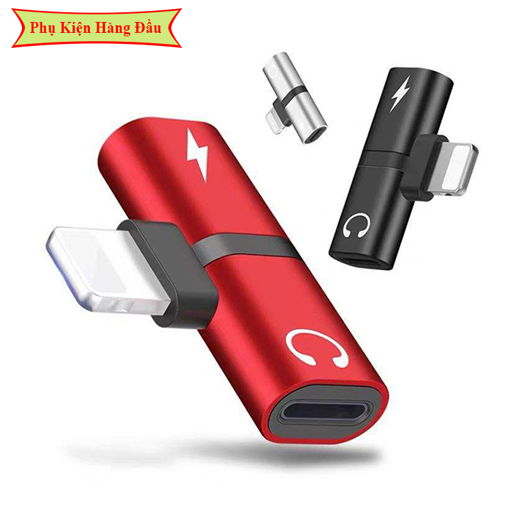 "Cổng Chia  Hạt đậu Tai Nghe" IPhone Vừa Sạc Vừa Nghe Nhạc, Nhỏ Gọn, Đa Năng