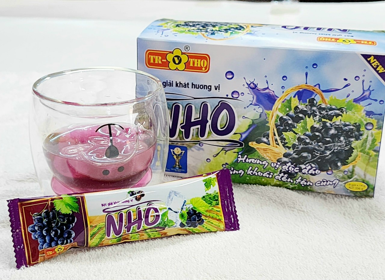 Bột giải khát hương vị Nho tím Trương Thọ 18 gói