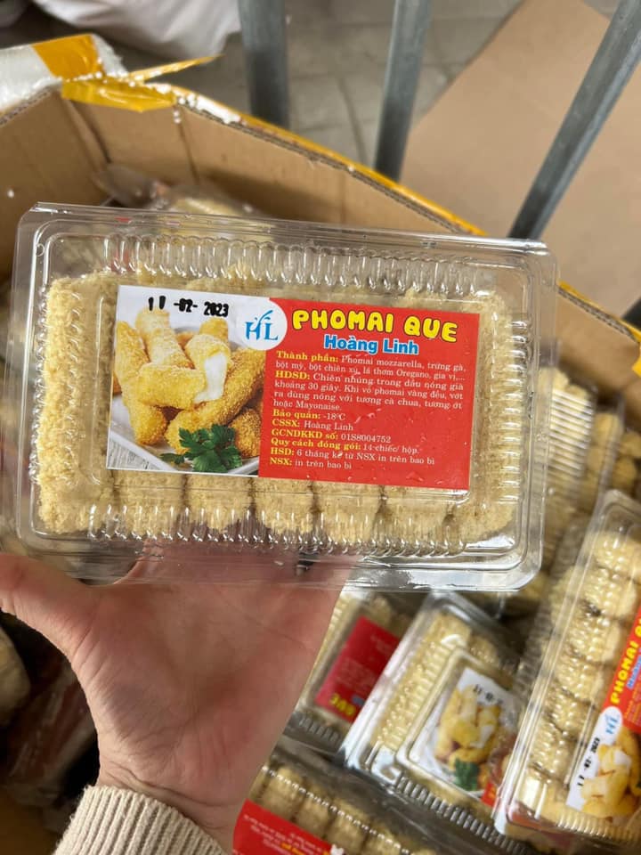 Phô MaPhô mai Que kéo sợi hộp 500gram, 14 chiếc,phomai que, phô mai kéo sợi, bánh phô mai kéo sợi