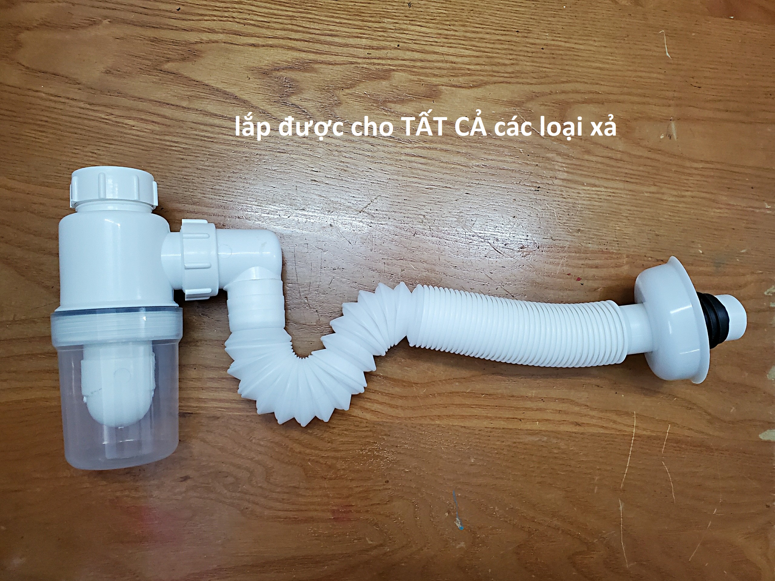 Bầu xả lavabo nhựa ruột gà chống hôi