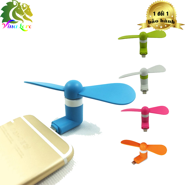Quạt mini gắn điện thoại vừa làm mát cho người vừa tản nhiệt tăng độ bền cho máy siêu tận dụng