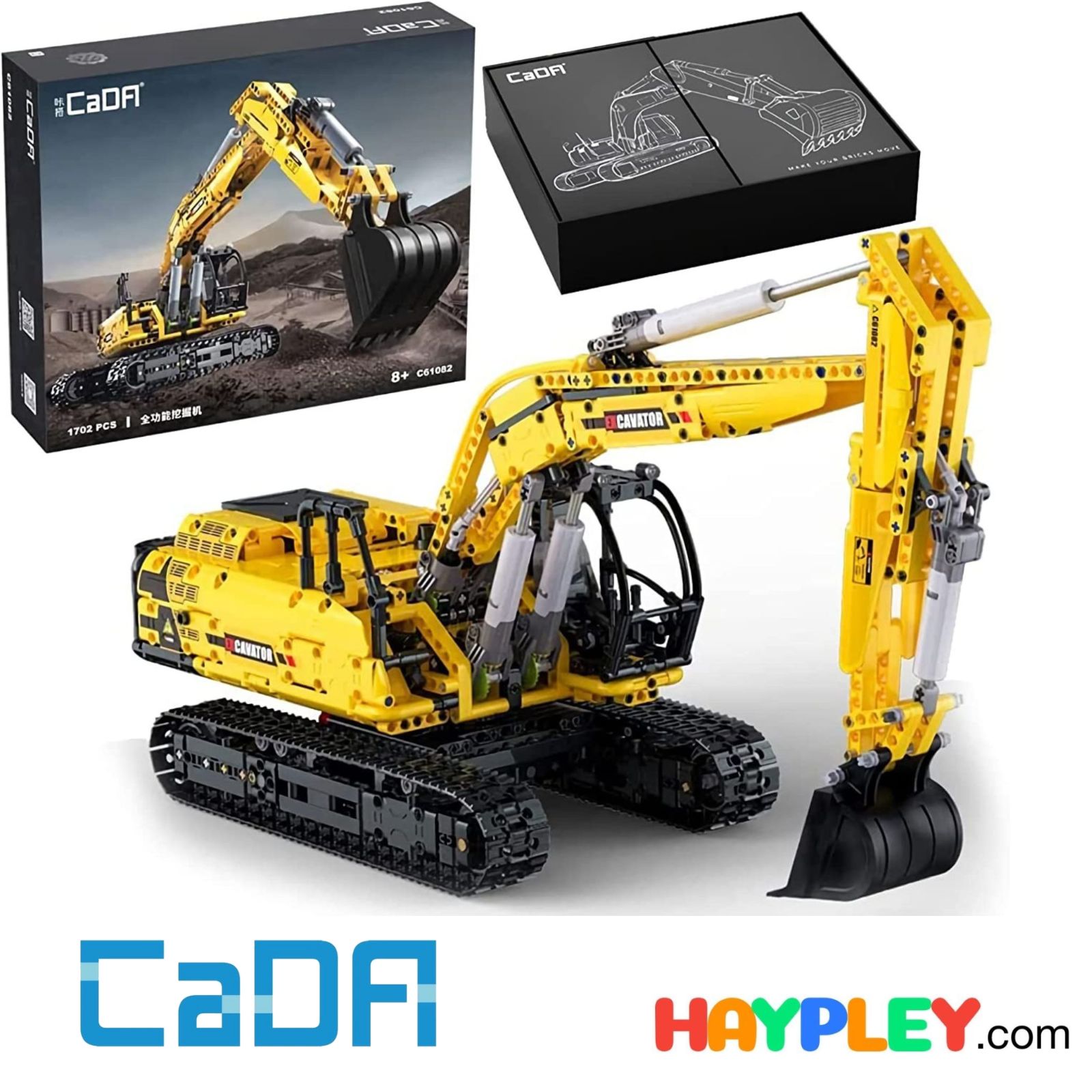 Heavy Excavator CaDA Master C61082 Building Kit 1702 pieces LEGO Technic