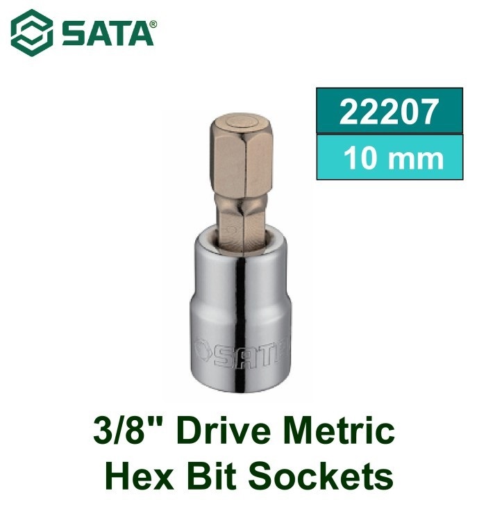 Đầu tuýp lục giác 10mm 3/8" sata 22207