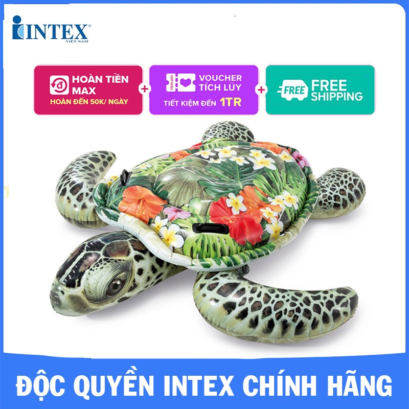 Phao bơi rùa biển INTEX 57555 - Phao bơi cho bé, Phao bơi trẻ em, phao hình