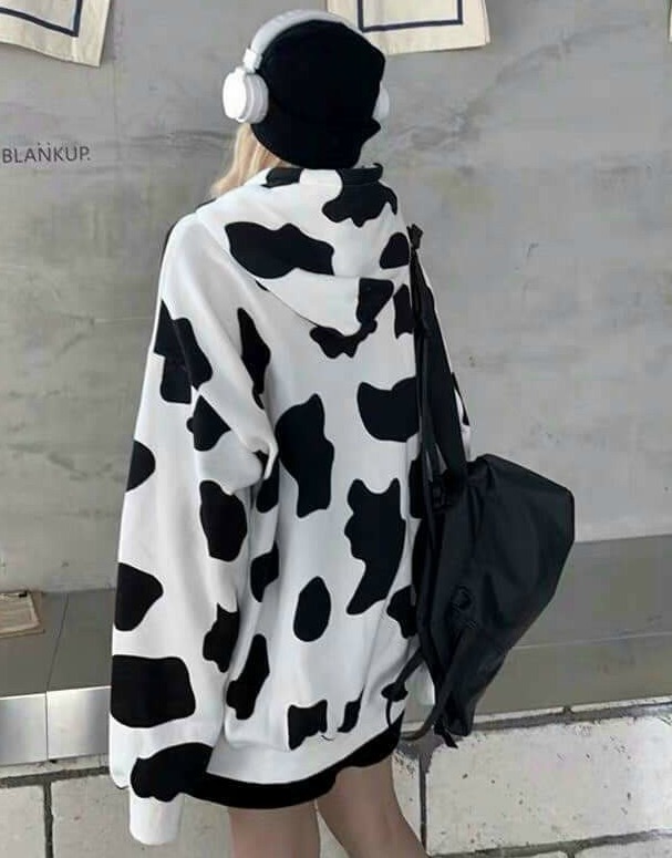 [HCM]Áo khoác hoodie có nón nam nữ bò sữa hot trend chất dày dặn đẹp