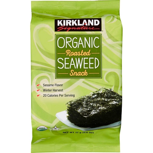 Rong biển ăn liền hữu cơ kirkland 17g