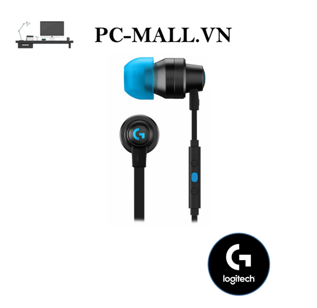 Tai nghe logitech g333 gaming earphones- black - hàng chính hãng - pcmall.vn