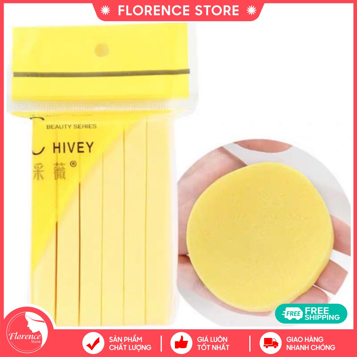 Bọt biển - bông nở rửa mặt Chivey 12 miếng Bb18