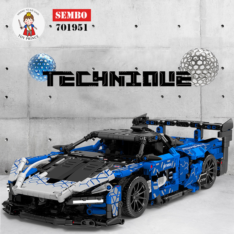 Đồ chơi lắp ráp kiểu lego technic mô hình điều khiển từ xa siêu xe mclaren senna sembo 701951