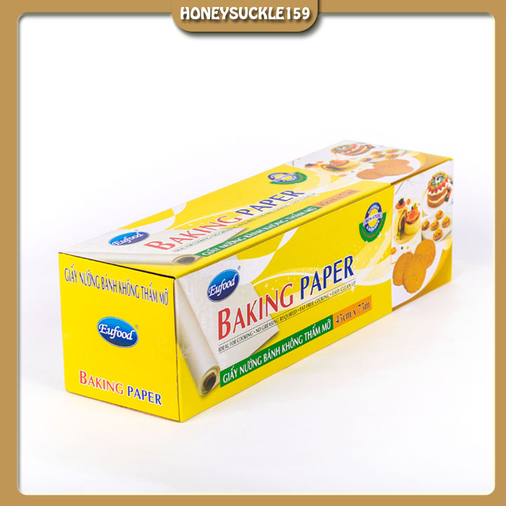 Giấy Nến Chống Dính Lót Nướng Bánh 45cm*75m/ An toàn cho sức khỏe người sử dụng..Kích thước 4c5m x 75m/ Không hóa chất độc hại.