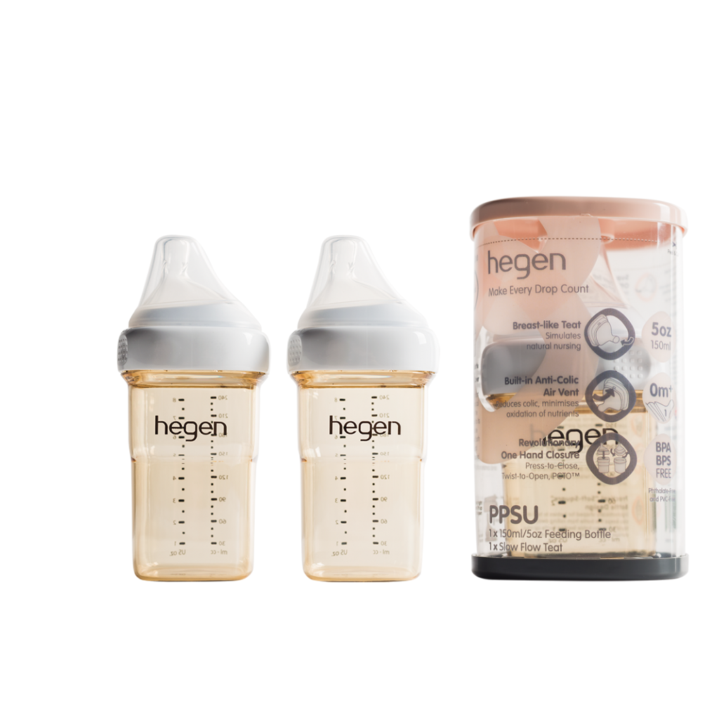 Bình sữa Hegen full size, full box Hàn Quốc có quà tặng