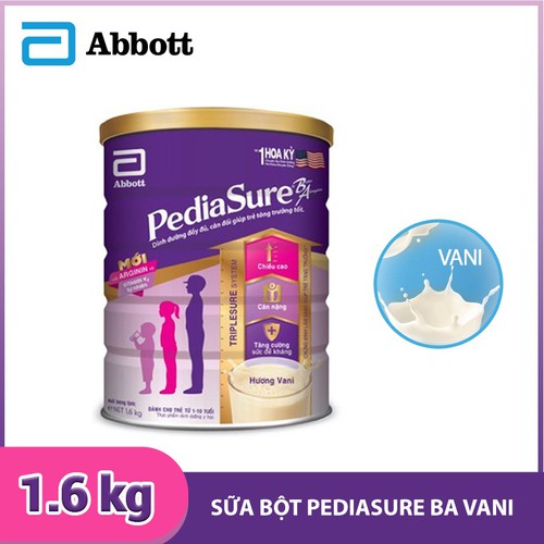 Sữa bột Pediasure BA hương vani 1.6kg-Date mới nhất