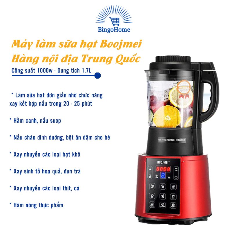 Máy làm sữa hạt boojmei ms-888 - bh 12 thangs