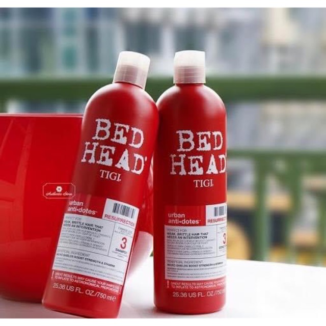 Cặp dầu gội xả tigi đỏ cao cấp 750ml 2 chai 1500ml to đùng