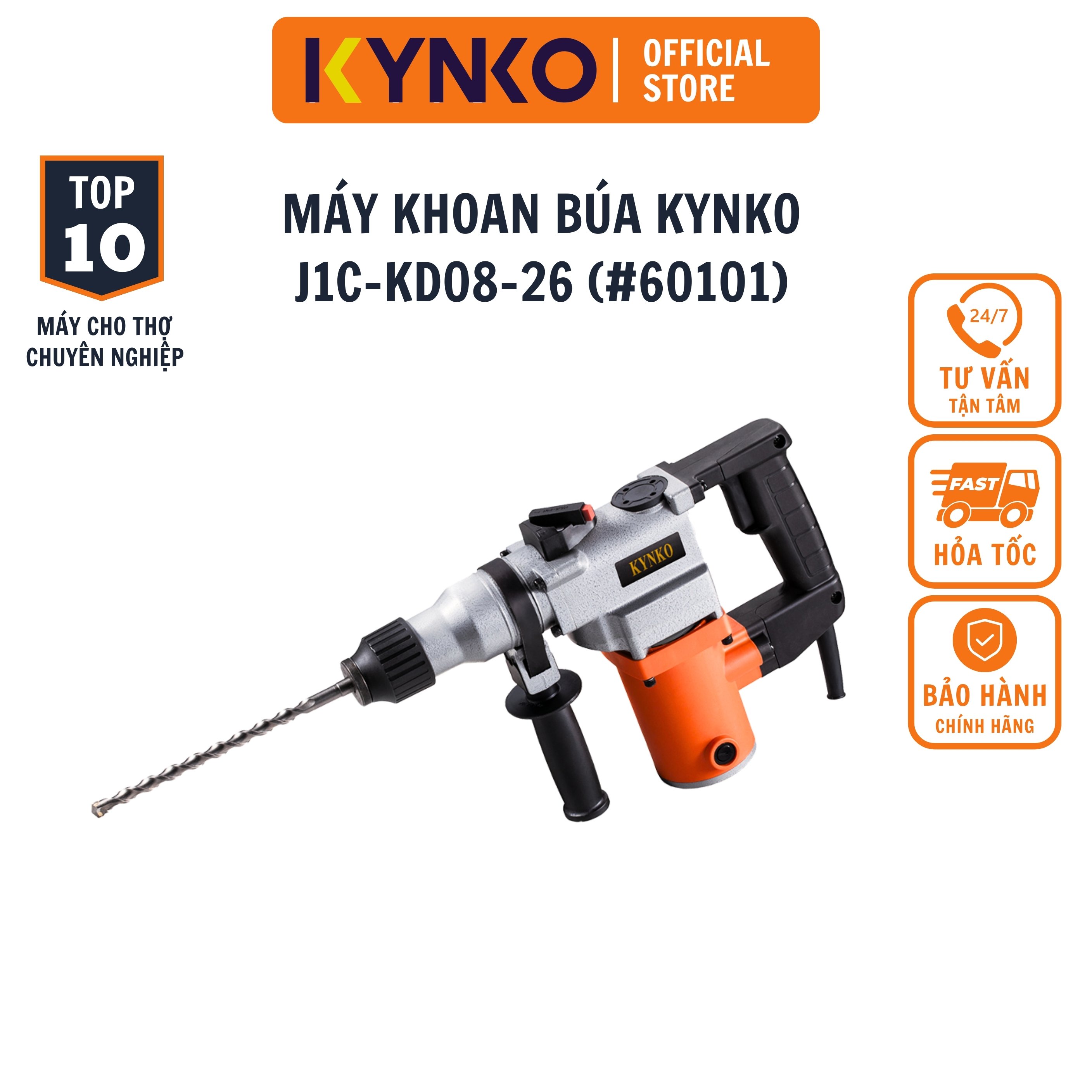 Máy khoan búa kynko Z1C- KD08 -26 cầm tay chính hãng khỏe giá tốt