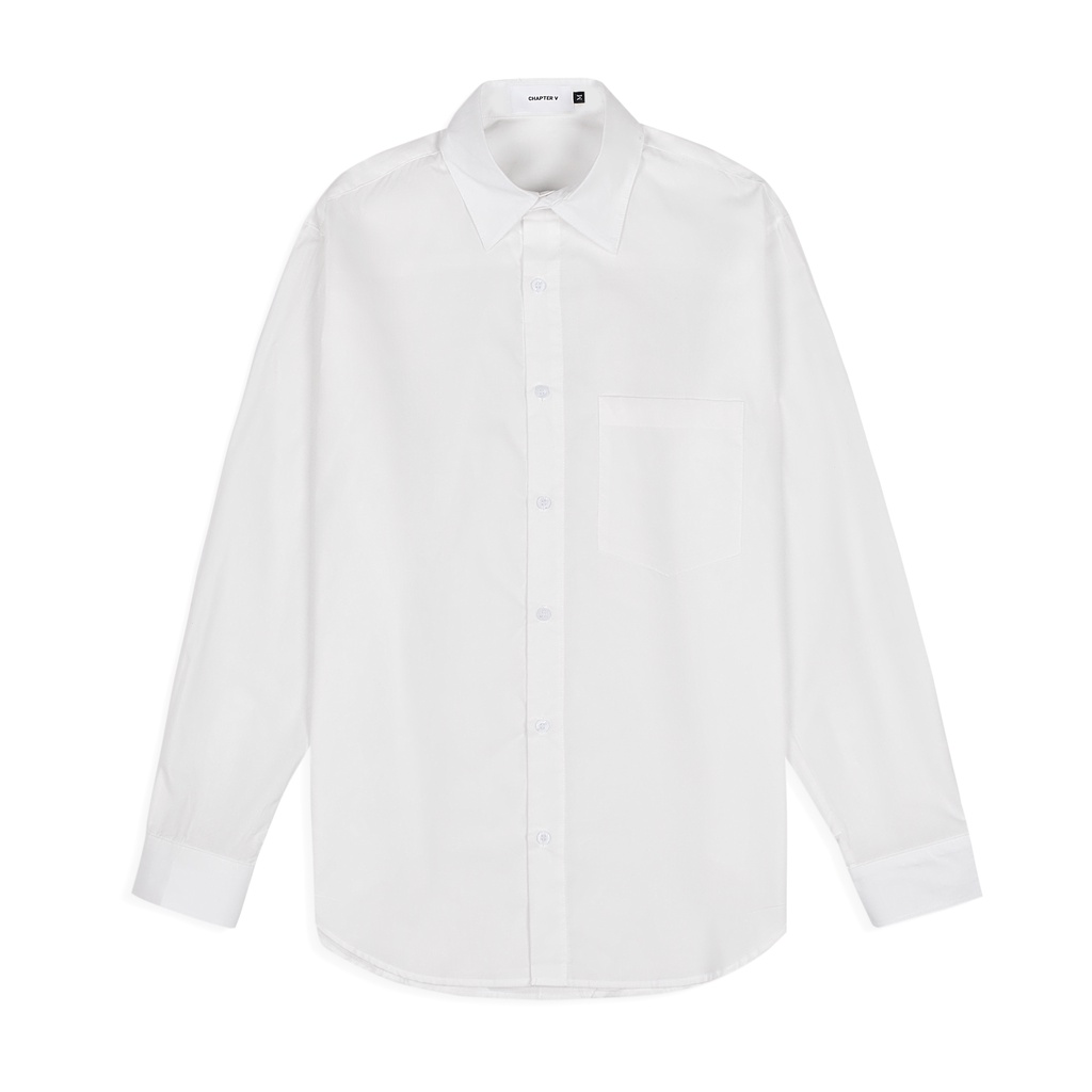 Áo sơ mi trắng form rộng - Oversized White Shirt
