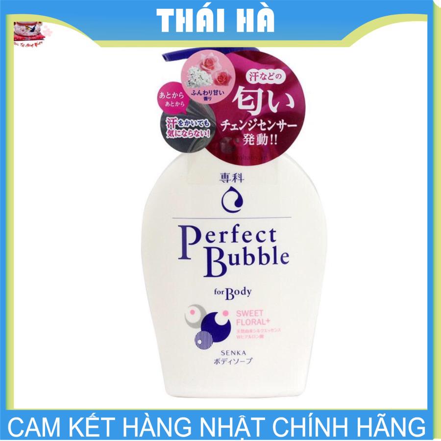 Sữa tắm senka perfect 500ml sáng da căng mịn nhật bản