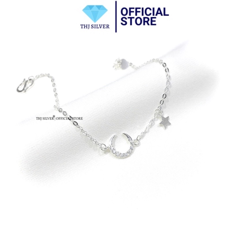 Lắc tay trăng sao THj nhẹ nhàng nữ tính -Chuẩn bạc ta