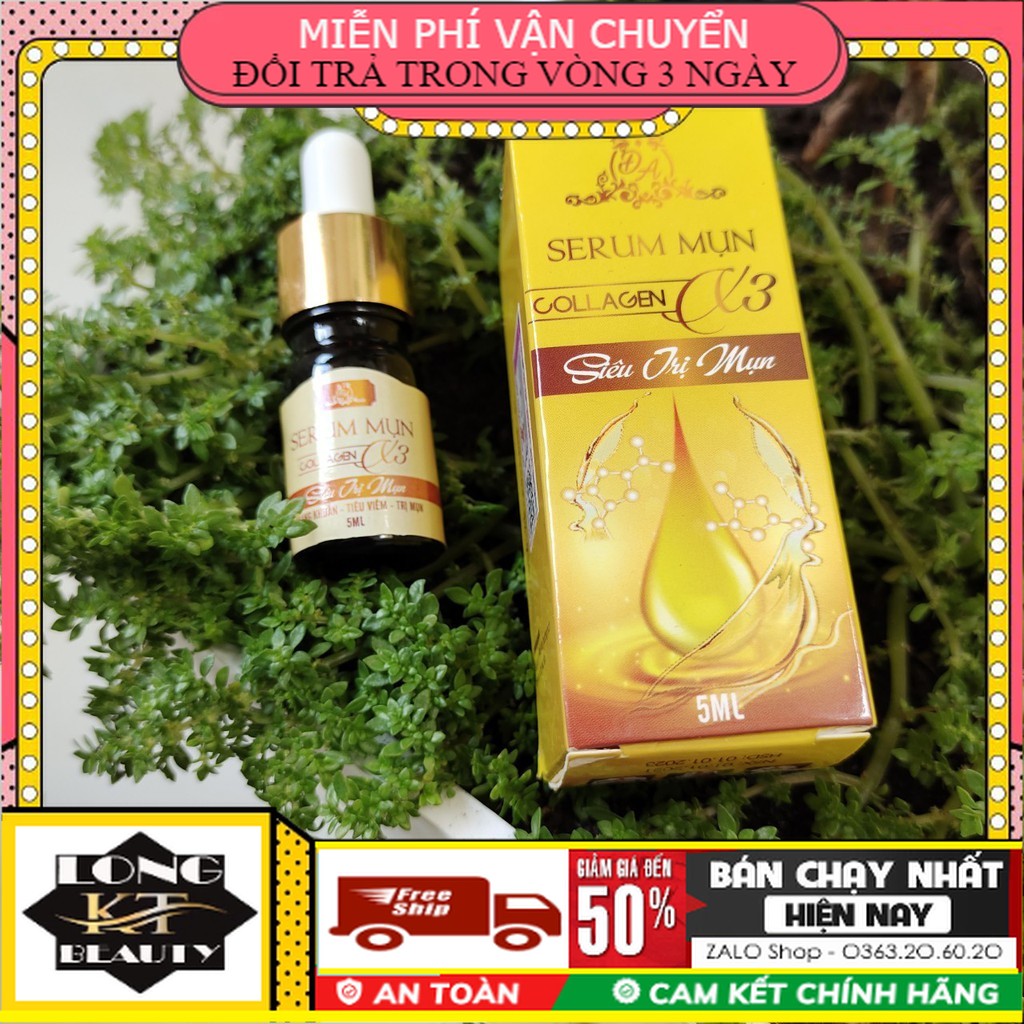 [Chính Hãng Mỹ Phẩm Đông Anh ] Serum siêu trừ mụn x3 Đông Anh Kháng khuẩn,sát trùng ,tiêu viêm ,trừ mụn ,giảm đau ngứa ngăn ngừa mụn, ngăn ngừa hình thành mụn mới, sạch da