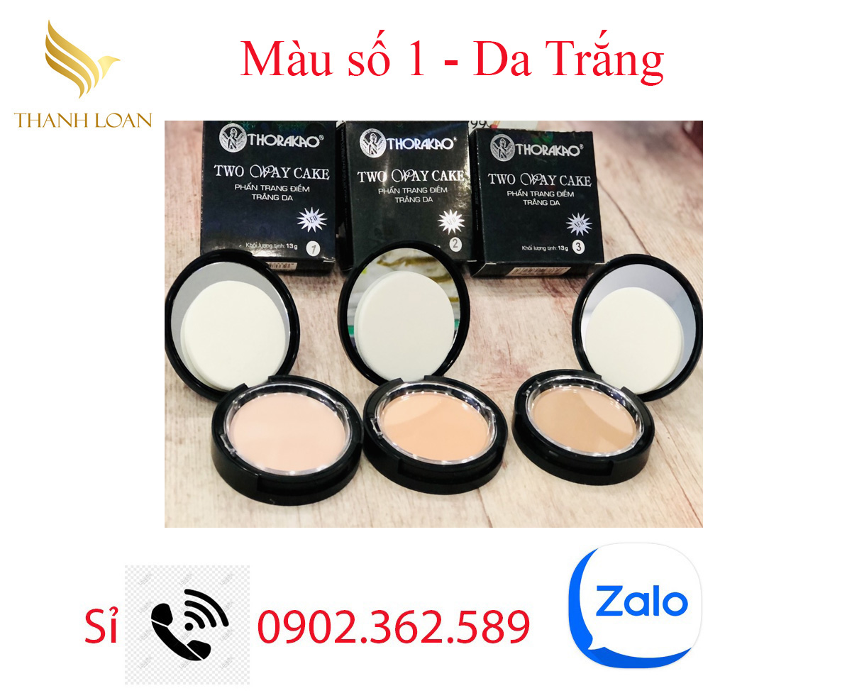 Phấn Trang Điểm Trắng Da Thorakao - 13g - Màu 3 - Thanh Loan