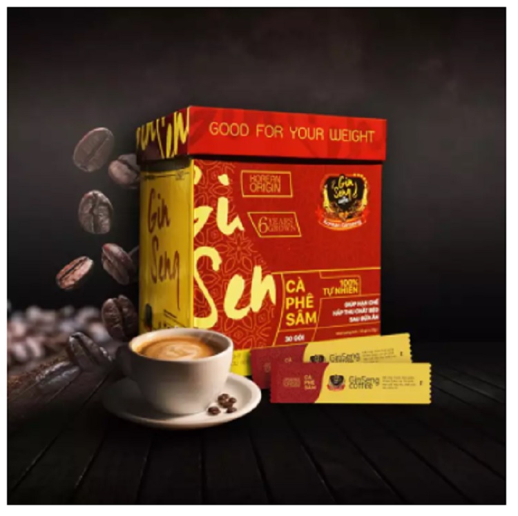 CÀ PHÊ SÂM GINSENG (GIẢM CÂN, ĐẸP DA, GIỮ DÁNG) (1 HỘP 30 GÓI)