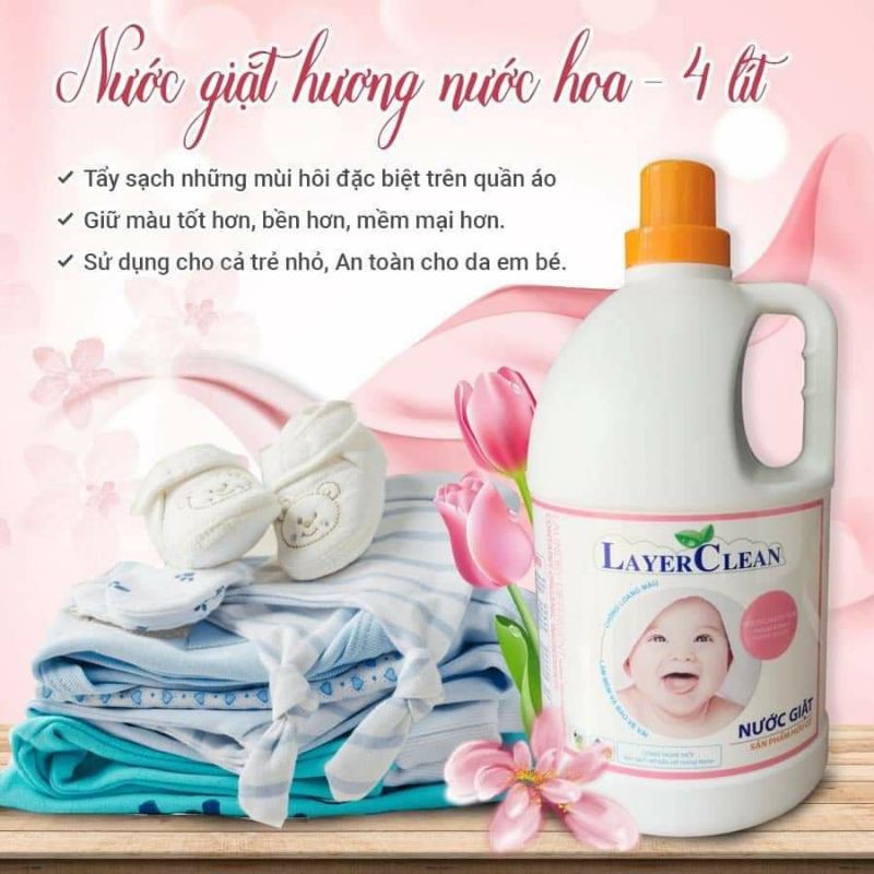 [Nhập RS0822 giảm 30k cho đơn 99k]Nước giặt hữu cơ LayerClean hương gió biển 5l - 2