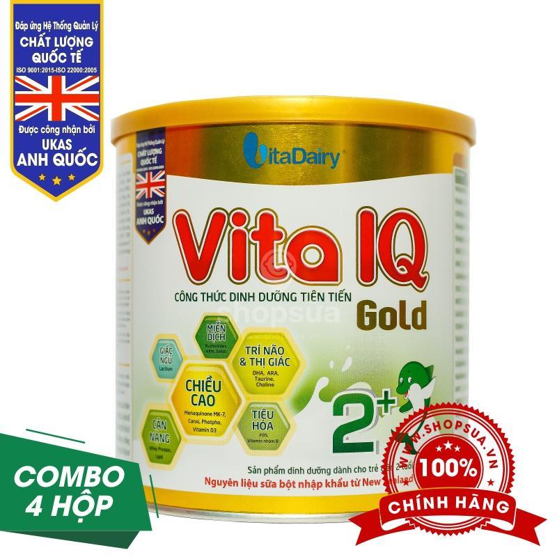 Combo 4 hộp sữa vita iq gold 2+ 700g