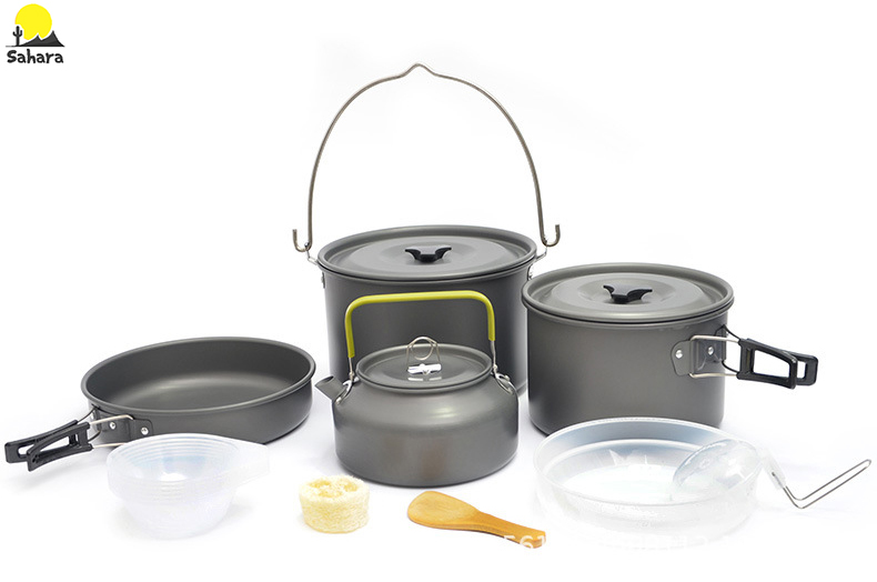 Bộ nồi dã ngoại cắm trại DS-700 dành cho 6 người