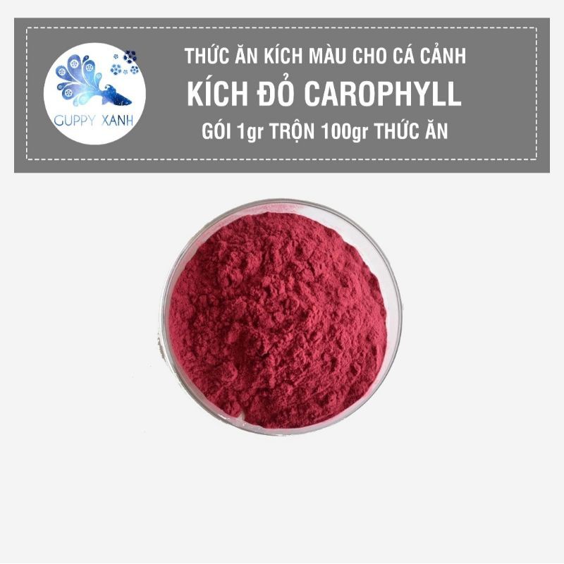 Carophyll kích màu đỏ cho các loại cá , có thể trộn đồ tươi cho cá cảnh