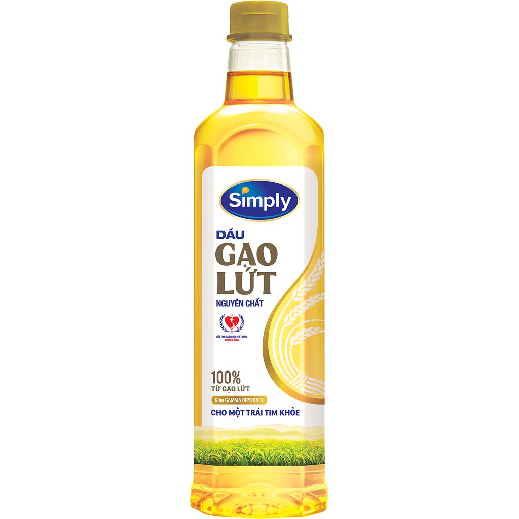 Dầu gạo lứt nguyên chất Simply 1L