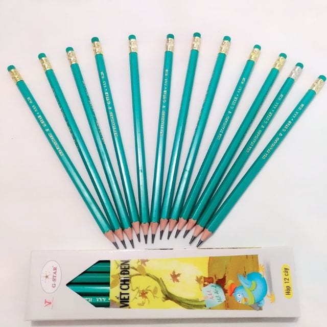 BÚT CHÌ ĐEN AAA-H2B (1 HỘP/12 CÂY)