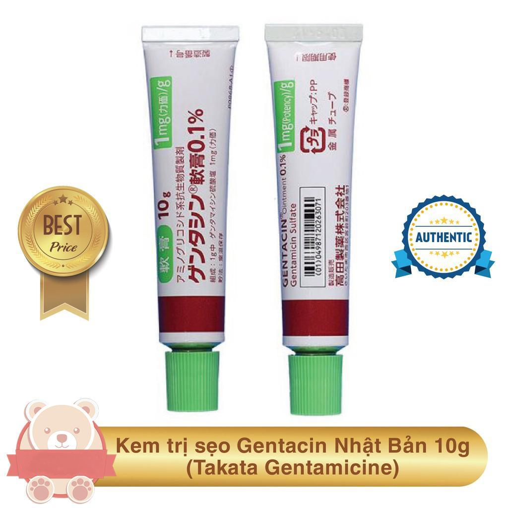 Gel mờ sẹo thần thánh gentacin 0.1% tuýp 10g nhật bản